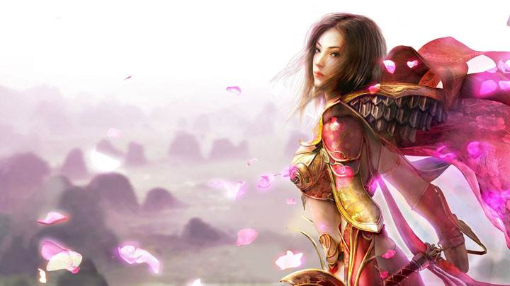 3d Girl In Colorful Dress Side Pose